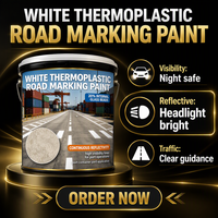 Peinture de marquage routier acrylique haute résistance à la pression, norme AASHTO M249 BS3262, séchage rapide, revêtement pour chaussée urbaine