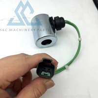 Bobine solénoïde 24V 218-9894 2189894 pour moteur CATERPILLAR 3056 3516 C18 Excavateur 320C 350 365C 375 385B 5230B