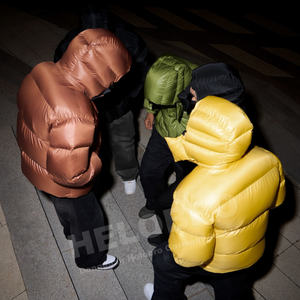 Vestes d'hiver rembourrées chaudes matelassées en duvet rembourrées avec capuche OEM vente en gros personnalisé - Product Image 3