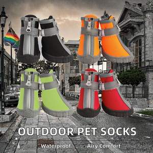 हॉट सेल फैशन डिजाइन पालतू मोजे सांस लेने योग्य बाहरी नरम नीचे जूते पानी के सबूत ठोस पैटर्न - Product Image 2