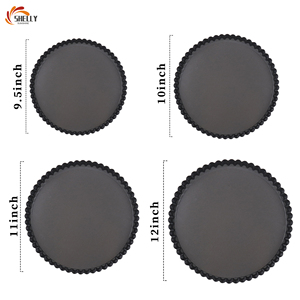 <span class=keywords><strong>Molde</strong></span> para Hornear Tartas Antiadherente de Acero al Carbono Premium de 9.5/10/11/12 Pulgadas XL, con Fondo Extraíble y Borde Acanalado - Product Image 2