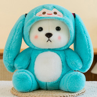 Peluche de Oso Pequeño Transformable, Muñeca de Peluche Lena Bear, Oso Kawaii, Juguete de Peluche Personalizado, Lindo Oso de Peluche para Abrazar, Regalo para Niños