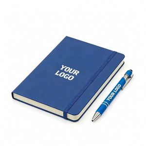 Customizable <b>A5</b> Notebook PU Leather Cover Printed for Meeting Minutes Notepad Custom Logo Color Picture - Product Image 1