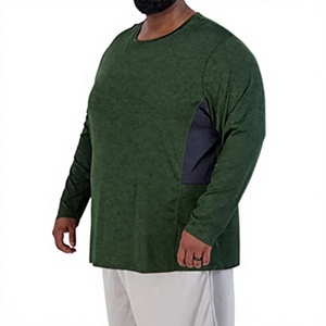 Camiseta Casual de Manga Larga con Cuello Redondo para Hombre WX777349, Transpirable, de Spandex/Algodón, con Diseño de Parches - Product Image 3