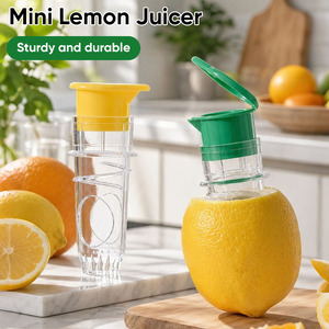 Manual Lemon Squeezer with Twist Design, Food-Grade Plastic Citrus <b>Juicer</b> with Pulp Separator for Commercial Kitchen & Home Use - Product Image 1