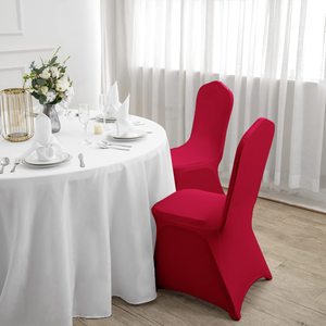 Housses de chaise professionnelles en Spandex/Polyester pour événements - Écologiques, durables, lavables en machine, service OEM/ODM, certifiées <span class=keywords><strong>ISO</strong></span> - Product Image 1