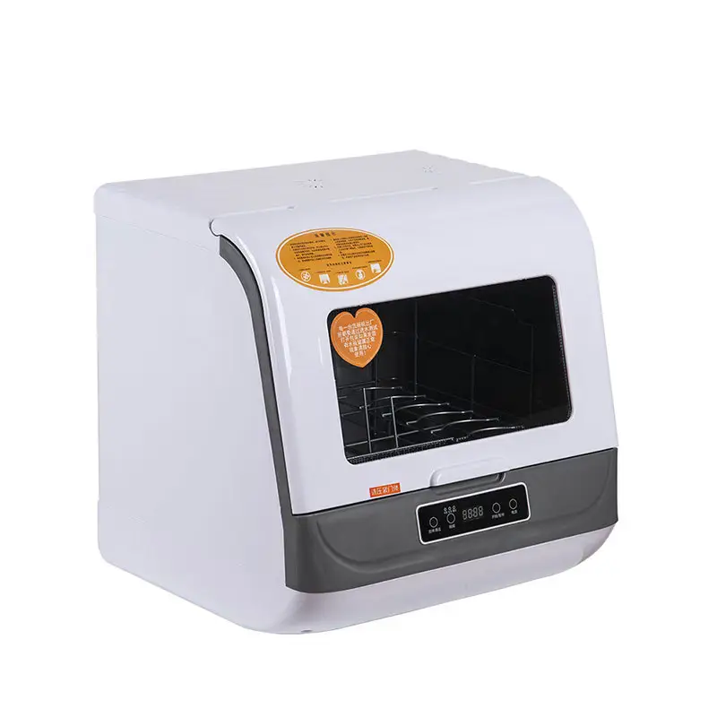 8L 1200W Countertop Electric Smart Mini Dish Washer Kitchen Dish Bowl Washing Machine For Home Use