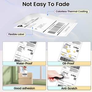 Atacado 4 "x 6" 500 Folhas Dobrável Forte Adesivo Térmico Imprimível Etiquetas De Envio para Etiquetas De Endereço, Etiquetas De Marcação - Product Image 3