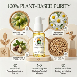 MOMMY'S LITTLE MONSTER New Baby Moisturizing Body Oil Toddler Body Nourishing Oil Non Greasy Infant Daily <strong>Skin</strong> <strong>Care</strong> Oil <strong>for</strong> <strong>Kids</strong> - Product Image 3
