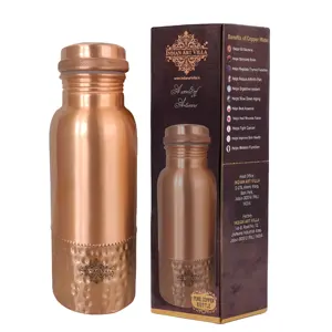 HOT SELLING COPPER BOTTLE AT WHOLESALE PRICE LEAK PROOF JOINT FREE COPPER WATER BOTTLE AYURVEDA HEALTH BENEFIT