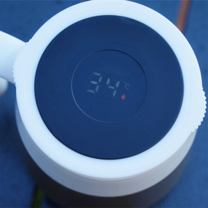 Taza Térmica Inteligente <span class=keywords><strong>de</strong></span> Acero Inoxidable con Asa, Antiderrames, para Café, Oficina, <span class=keywords><strong>Escritorio</strong></span>, Mantiene la Temperatura del Agua - Product Image 2