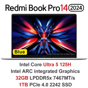 <span class=keywords><strong>Xiaomi</strong></span> Redmi <span class=keywords><strong>Book</strong></span> <span class=keywords><strong>Pro</strong></span> <span class=keywords><strong>14</strong></span> & 16 Ultra 5 125H 2.8K/120HZ Intel Graphics SSD Hard Drive Metal Body pour <span class=keywords><strong>Xiaomi</strong></span> AI Agent - Product Image 2