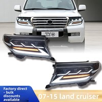 Nuevo Conjunto de Faros Delanteros LED de Alta Calidad de 12V 50W con Luces de Circulación Diurna para Land Cruiser LC200 2007-2015
