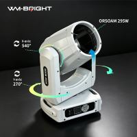 Meilleur Prix 295W / 16 Canaux / Double Prisme Éclairage de Scène à Tête Mobile Beam Haute Performance pour Mariages, Clubs, DJ, Discothèques et Petits & Moyens Événements