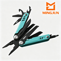 Pince multifonctionnelle portable pliable avec couteau multifonctionnel pour usage extérieur, urgence domestique et camping