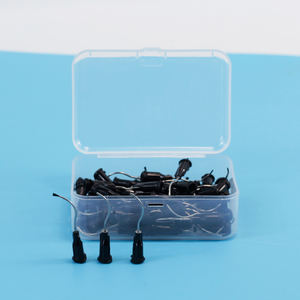 Cepillo <span class=keywords><strong>Dental</strong></span> negro desechable Smoothtip, punta de flujo, dispensador predoblado, suministro de equipos dentales de aguja - Product Image 2