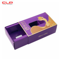 Usine personnalisé en gros chocolat beignets Pizza Dessert boîtes à tiroirs coulissants boîtes d'emballage en carton blanc avec fenêtre transparente