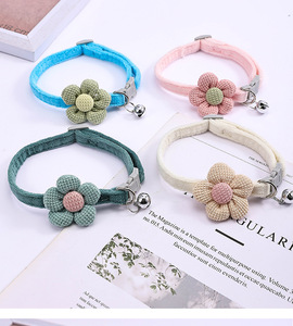 Safety Release Breakaway Safety Buckle Cute Floral <b>Pet</b> <b>Collars</b> with Bells <b>Collars</b> for Small Cats - Product Image 6