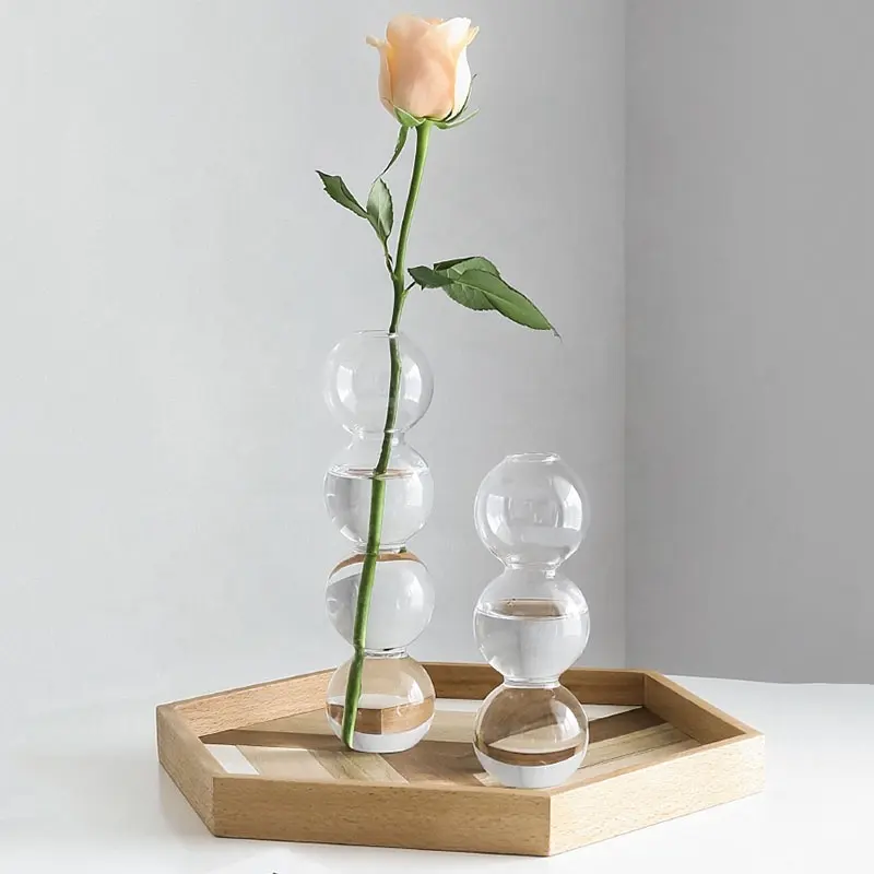 L'ultimo semplice vaso a bolle ad arco in cristallo decorativo da 17cm 23cm