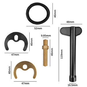Accesorios para Grifos A1216, Placa de un Solo Orificio Tipo Herradura, Manguito M10, Kit de Instalación para Fregadero de Cocina - Product Image 4