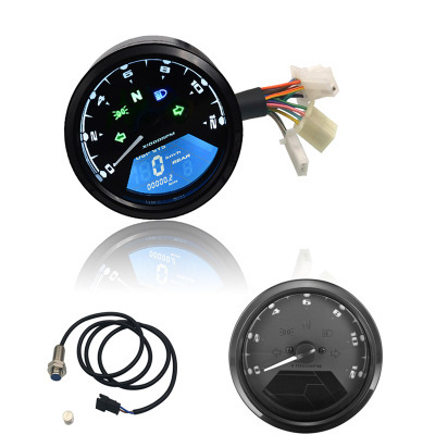 Motorcycle Meter Speedometer LED Digital Indicator Light Speed Digital Meter for Motorcycle With Night Vision Dial