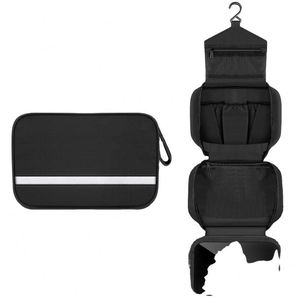 Échantillon gratuit Fabricant Logo personnalisé Nouveau Unisexe Petit Mini Sac de toilette pliable imperméable avec crochet de suspension pour - Product Image 1