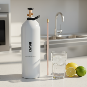 Réservoir de CO2 Vevor 20 lb en alliage d'aluminium, homologué DOT pour machine à soda - Product Image 2