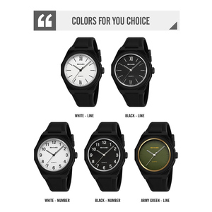 นาฬิกาข้อมือผู้ชาย ดีไซน์สปอร์ต ทนทาน ตัวเรือน ABS ทรงกลมขนาดใหญ่ กระจกคริสตัล กันน้ำ 50 เมตร  สามารถปรับแต่งโลโก้ได้ - Product Image 6