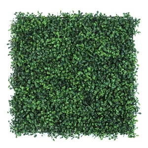 UV High Quality Manufacture Plastic Artificial Boxwood Hedge Artificial Green Grass Wall For Garden/Shop/Hotel Decoration