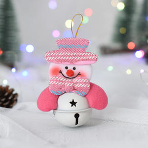Muñeco colgante de árbol de Navidad hecho a mano de alta calidad, adorno de campana de muñeco de nieve para hombre viejo, decoración navideña con muñeco de campana - Product Image 3