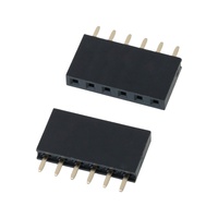 Venta caliente Durable 3.0AMP Aleación de cobre Agujero pasante Cabezal hembra Paso de 2,54mm Carcasa de enchufe DIP recto