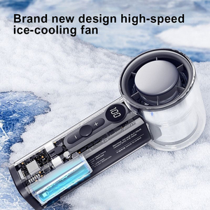 Ventilateur portatif sans pales transparent rechargeable avec écran numérique, batterie 4000 mAh, 5 W, 3 vitesses, ventilateur de refroidissement portable pour la maison - Product Image 2