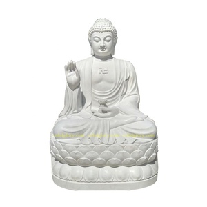Temple Jardin Décor D'art <span class=keywords><strong>En</strong></span> <span class=keywords><strong>Pierre</strong></span> Marbre Statue de <span class=keywords><strong>Bouddha</strong></span> <span class=keywords><strong>Assis</strong></span> - Product Image 1