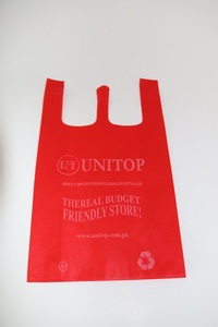 Original de fábrica barato chaleco bolso de compras no tejido w corte bolsa - Product Image 6