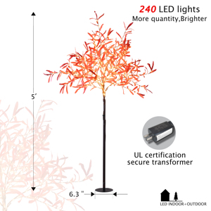 Chất Lượng Tốt Giáng Sinh Trang Trí Ánh Sáng Vẻ Đẹp Ánh Sáng Trắng 59in Ô Liu Cây 240 Micro-LED Đèn Cho Trong Nhà Vườn Nhà - Product Image 2