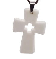 Collier quantique de bijouterie, pendentif énergétique croix avec breloques scalaires, chaîne en corde, boîte cadeau et carte énergétique