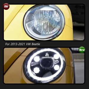 ไฟหน้า HETOP สำหรับรถโฟล์คสวาเกน บีเทิล ปี 2013-2021 อัพเกรดเลนส์ LED ไฟหน้ารถยนต์ อุปกรณ์ตกแต่งรถยนต์ ขายดี ติดตั้งง่ายแบบ Plug and Play พร้อมไฟ DRL - Product Image 2