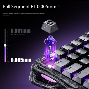 Clavier à commutateurs magnétiques GravaStar V60 Pro - Clavier de jeu entièrement en aluminium avec commutateurs UFO à échange à chaud et rétroéclairage RVB - Product Image 6