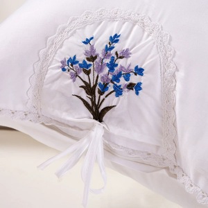 Coussin en velours <span class=keywords><strong>plume</strong></span> super doux, garnissage en coton brodé pour hôtel et maison - Product Image 1