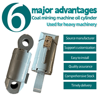Fournisseur d'usine personnalisé vérin hydraulique extensible avec tige de piston pièces de transmission pour machine d'extraction du charbon