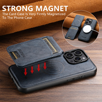 Étui de téléphone SUTENI pour iPhone 18 Pro Max avec recharge sans fil, support magnétique pour cartes, portefeuille 2-en-1 en similicuir, compatible avec les modèles 17, 16 Plus, 15, 14