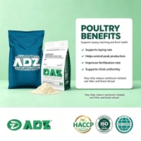Additif alimentaire liant les mycotoxines, résistant aux hautes températures, granulable, pour l'alimentation animale en élevage mixte