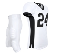 Ensemble d'uniformes de football américain pour adultes de haute qualité 100% polyester, unisexe, respirant, logo personnalisé, sublimation OEM ODM