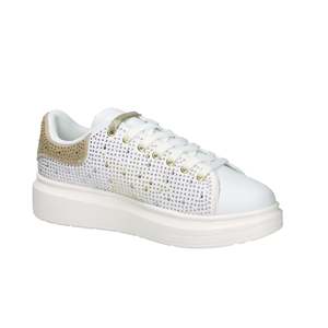 Sneakers Donna SASS250209 Bianco Oro Scarpe Chunky con Dettaglio a Stella - Product Image 6