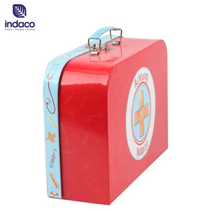 Valise en carton avec poignée métallique pour jeu de docteur, jouets médicaux, coffret cadeau pour bébé - Product Image 2