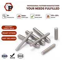 DIN975 DIN976 Stainless Steel SS201 304 316 A2-70 A4-80 Plain M3 M4 M5 M6 M8 M10 M12 M16 M20 Full Thread Bars Threaded Rod Stud