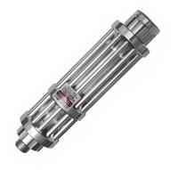 XPL-BL8B1  Pointer Laser Biru 450nm Bentuk Gatling dari Paduan Aluminium Kelas 2