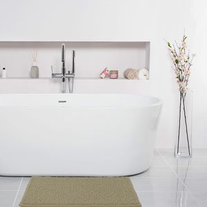 Alfombras de baño de chenilla, peluda alfombrilla de baño Extra suave y absorbente, lavable a máquina, antideslizante, Alfombra de felpa, corredor para bañera - Product Image 4