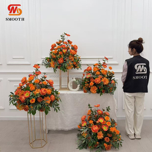 Suave hecho a mano artificial Rosa flor bola centro de mesa colorido diseño moderno impermeable para Navidad y regreso a la escuela - Product Image 2