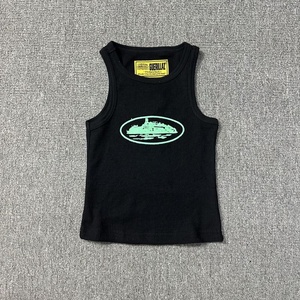 Canotta Corta Casual da <span class=keywords><strong>Donna</strong></span> in <span class=keywords><strong>Cotone</strong></span> con Scollo Rotondo Stile Europeo Americano Sexy con Spalline Sottili Tendenza Instagram Sportiva - Product Image 4